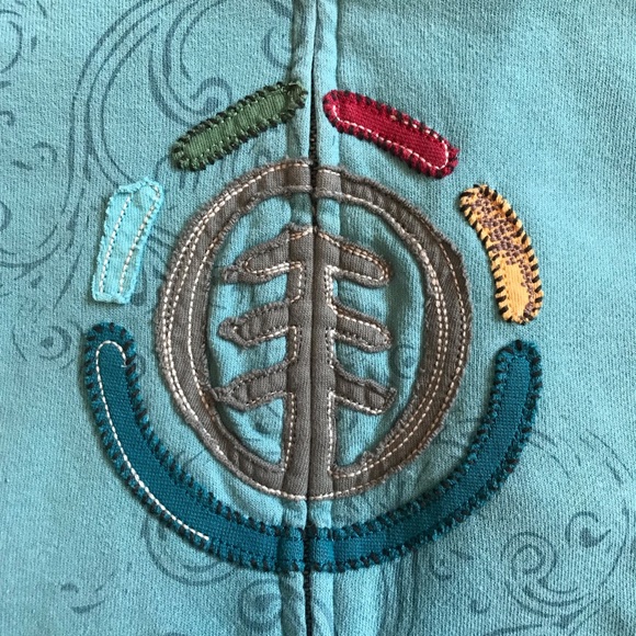Vintage 1990’s Element Appliqué Logo Short Sleeve Zip Up Hoodie Size XS-Small - Picture 7 of 9